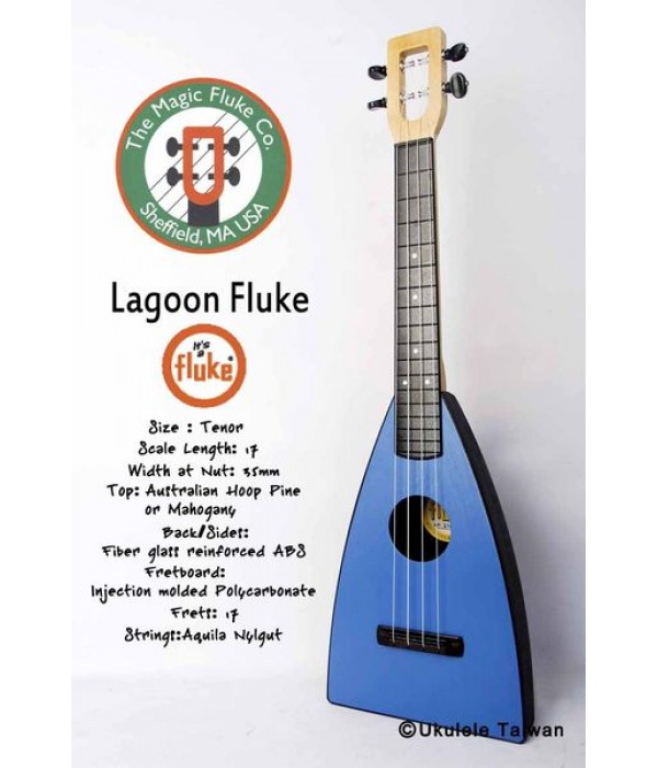 【台灣烏克麗麗 專門店】Fluke 瘋狂跳蚤全面侵台! Lagoon Fluke ukulele 26吋 美國原廠製造 (附琴袋+調音器+教材)